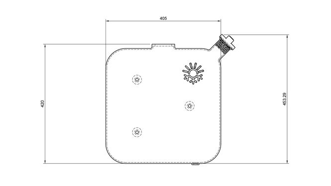 Hovedbilde Drivstofftank 10 L med tankmåler