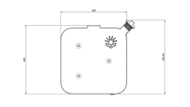 Drivstofftank 10 L med tankmåler