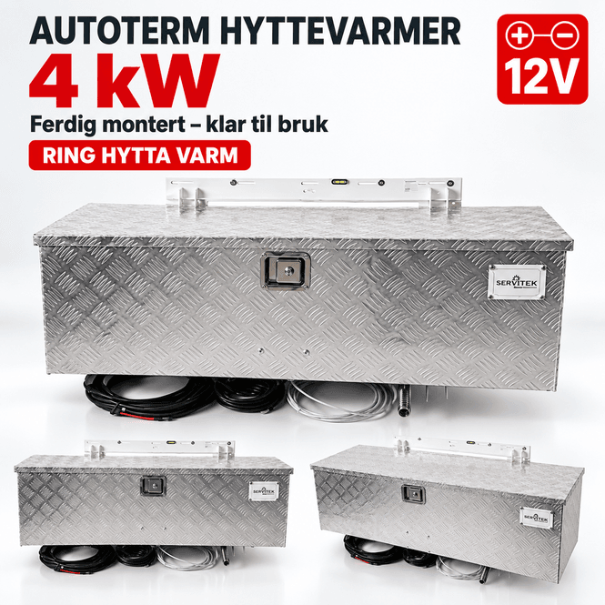 Hovedbilde Servitek Hyttevarm 4 kW 12V – ferdigmontert