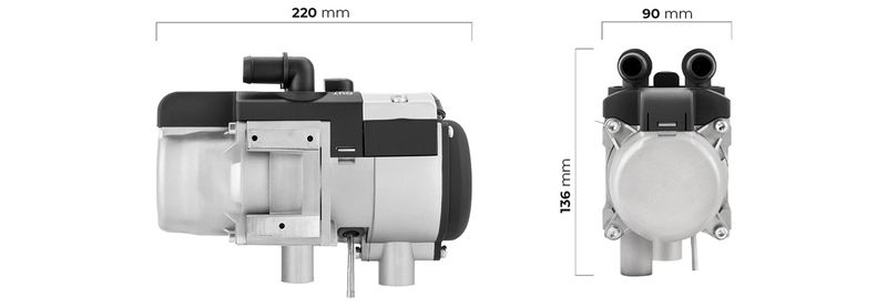 AUTOTERM Baltica komplett varmesystem 5 kW – 12 V / 230 V